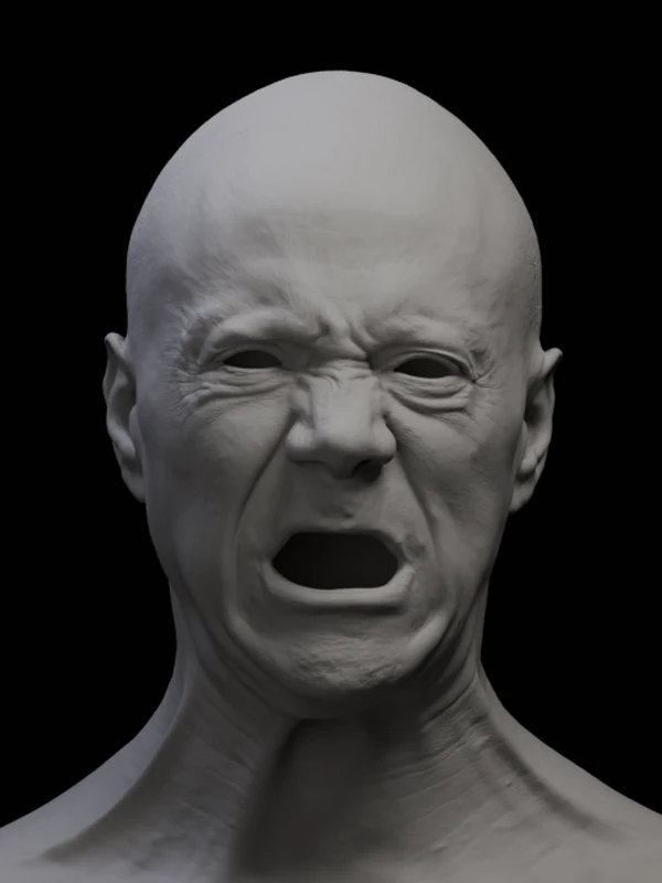 Dan facial capture: Anger
